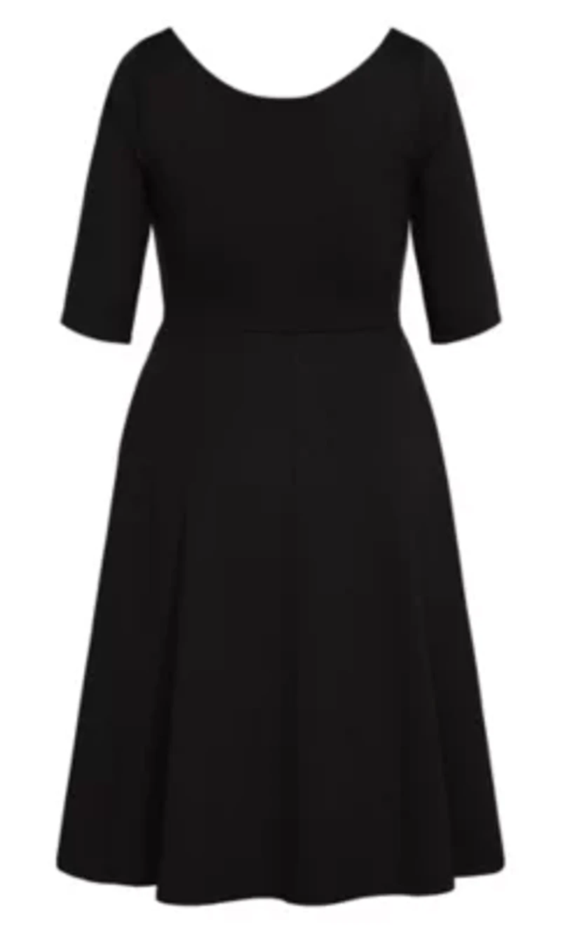 Cute Girl Elbow Sleeve Dress