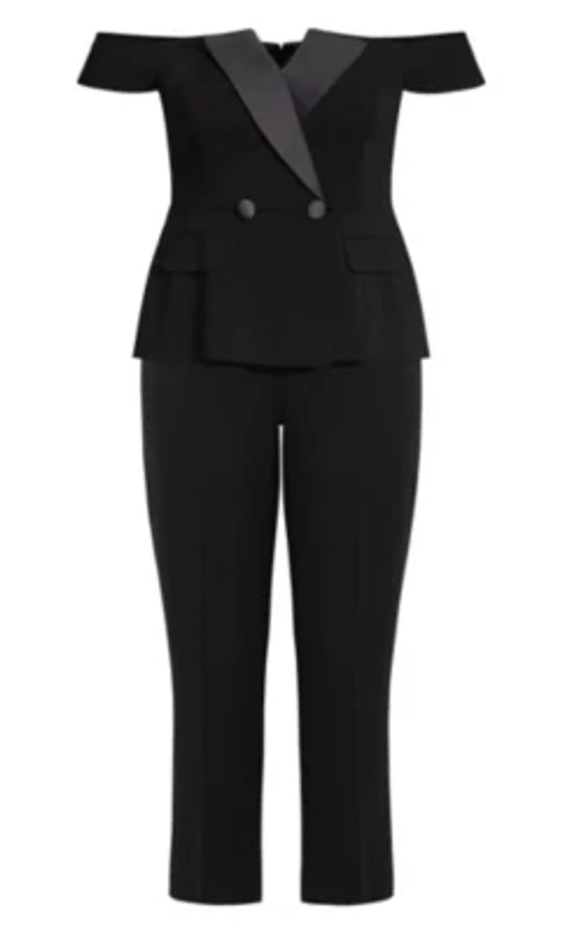 Sexy Tux Jumpsuit