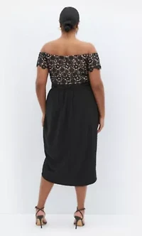 Lace Glamour Midi Dress
