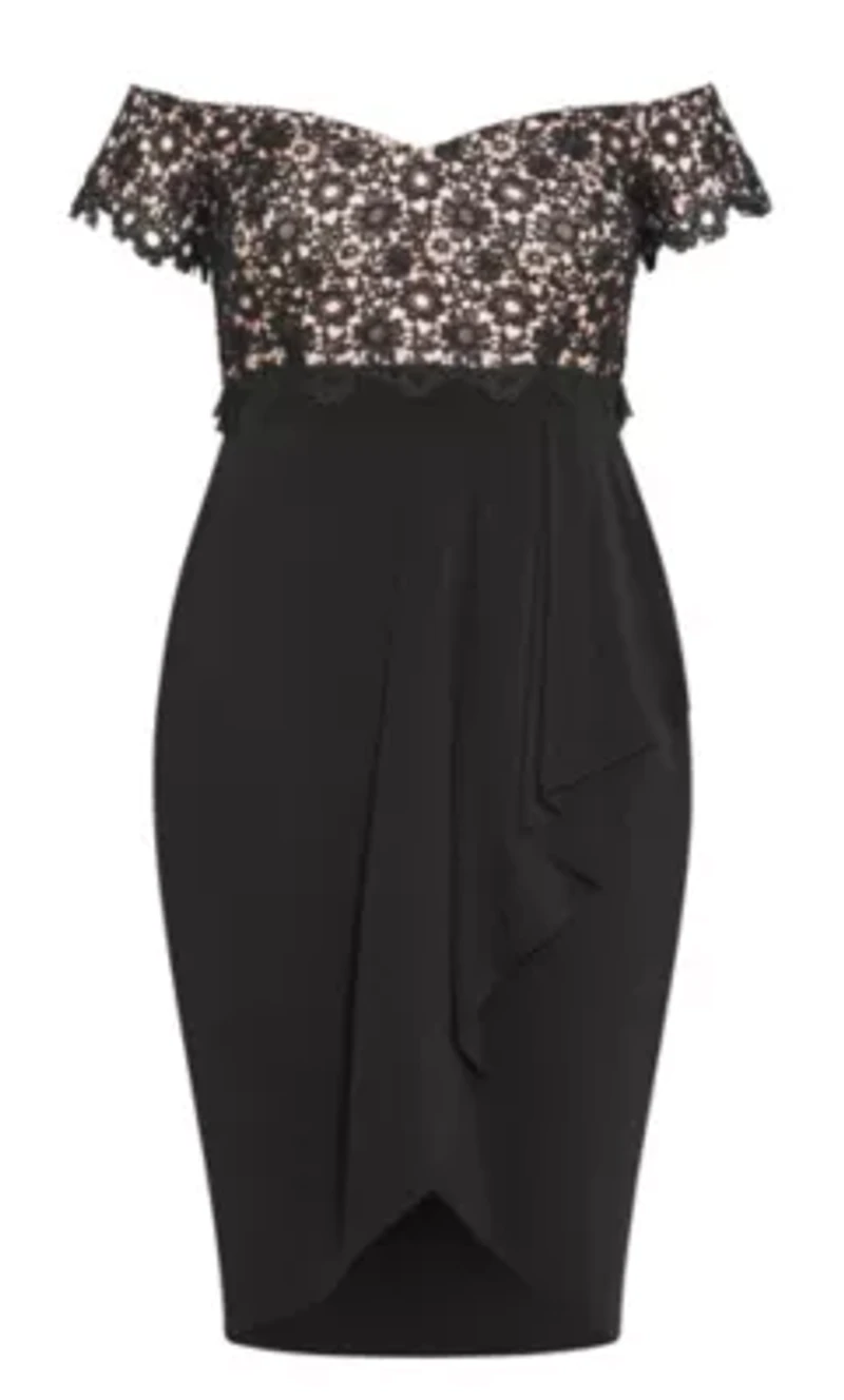 Lace Glamour Midi Dress