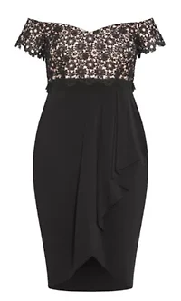 Lace Glamour Midi Dress