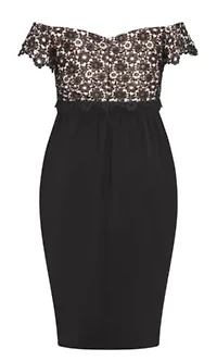 Lace Glamour Midi Dress