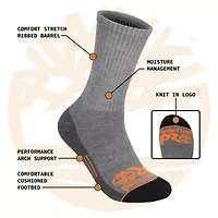 TIMBERLAND PRO 6 PACKWORK SOCK- CREW