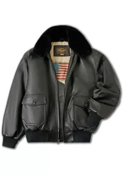 Men's G-1 Leather Flight Bomber Jacket