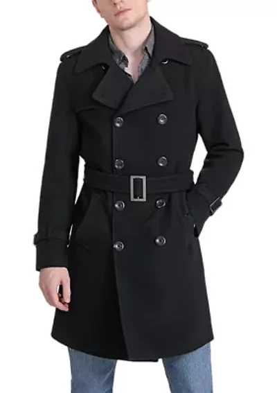 Men's Jake Wool Blend Trench Coat