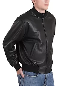Men's WWII Leather Tanker Jacket