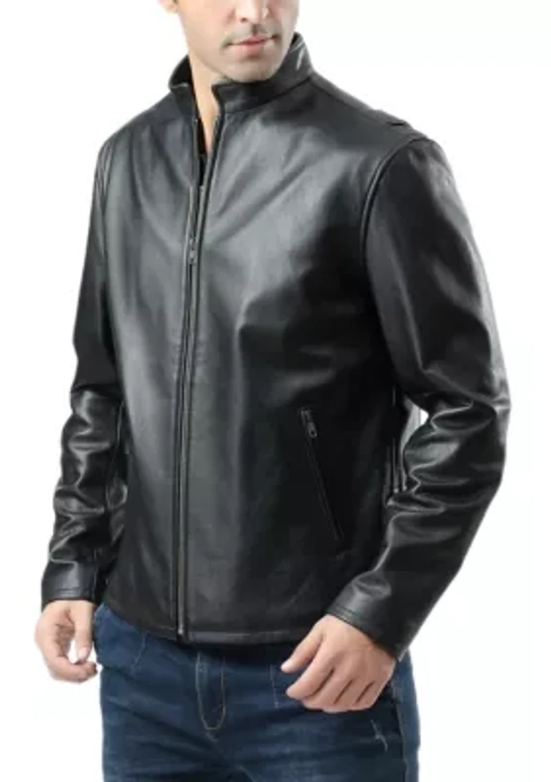 Men's Urban Motorcycle Leather Jacket