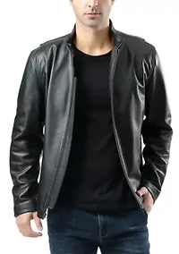 Men's Urban Motorcycle Leather Jacket