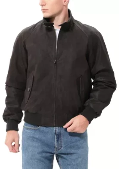 Men's WWII Distressed Leather Bomber Jacket