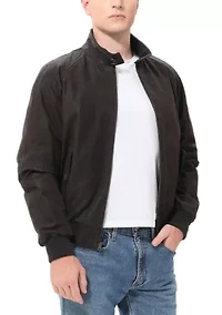 Men's WWII Distressed Leather Bomber Jacket