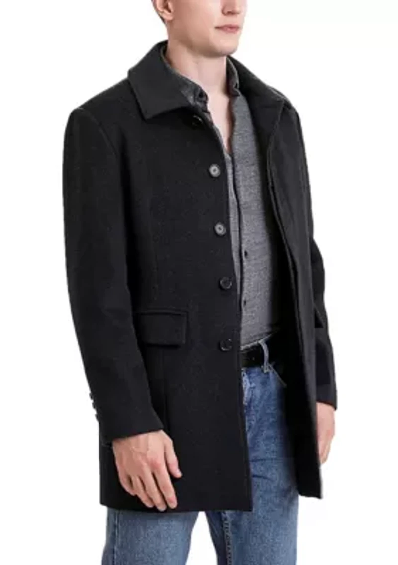 Men's Michael Wool Blend Single Breasted Walking Car Coat