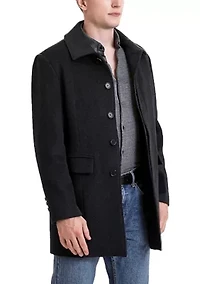 Men's Michael Wool Blend Single Breasted Walking Car Coat