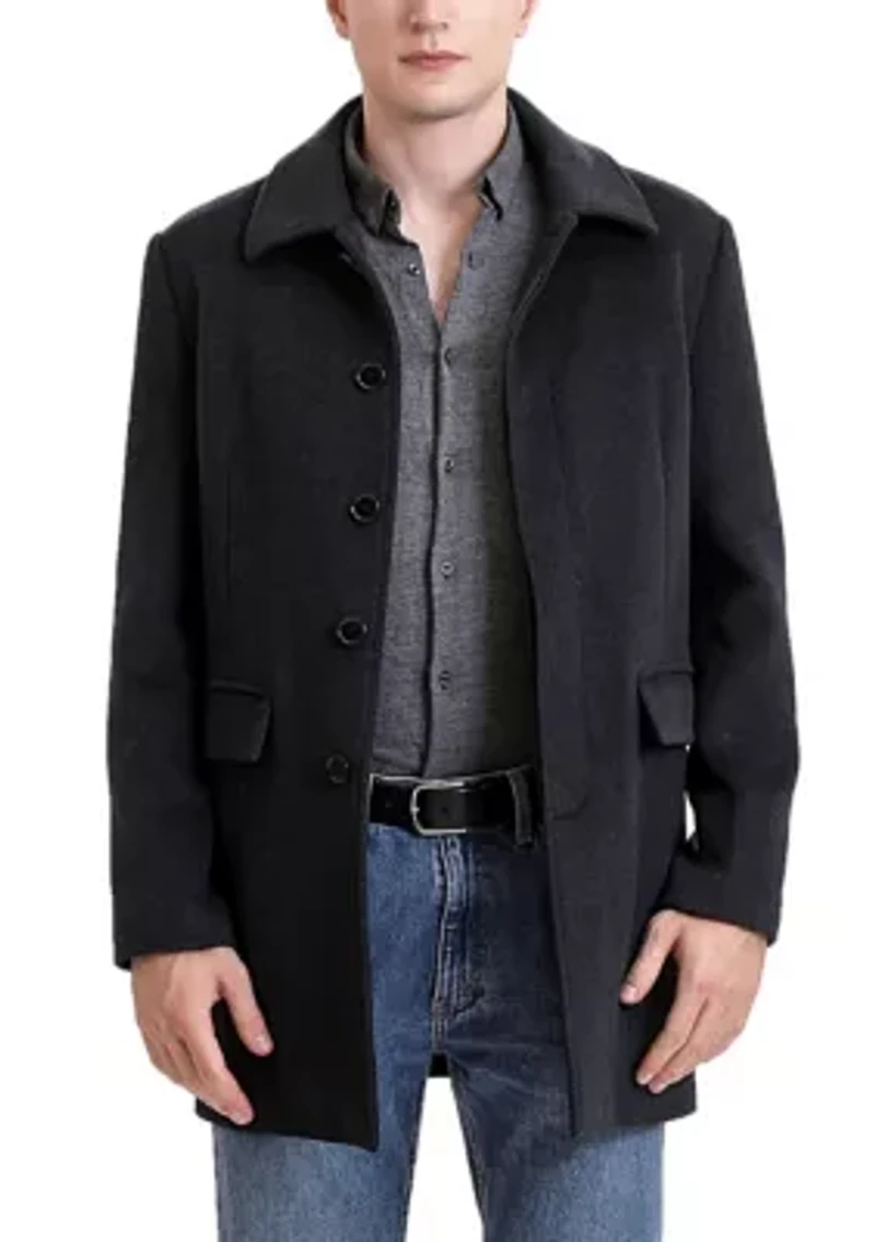 Men's Michael Wool Blend Single Breasted Walking Car Coat