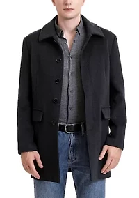 Men's Michael Wool Blend Single Breasted Walking Car Coat