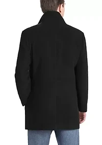 Men's Wing Collar City Wool Blend Pea Coat