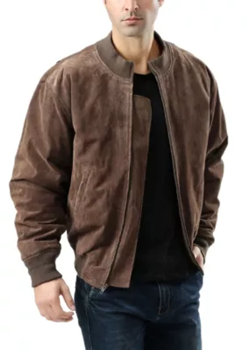 Men's WWII Suede Leather Tanker Jacket