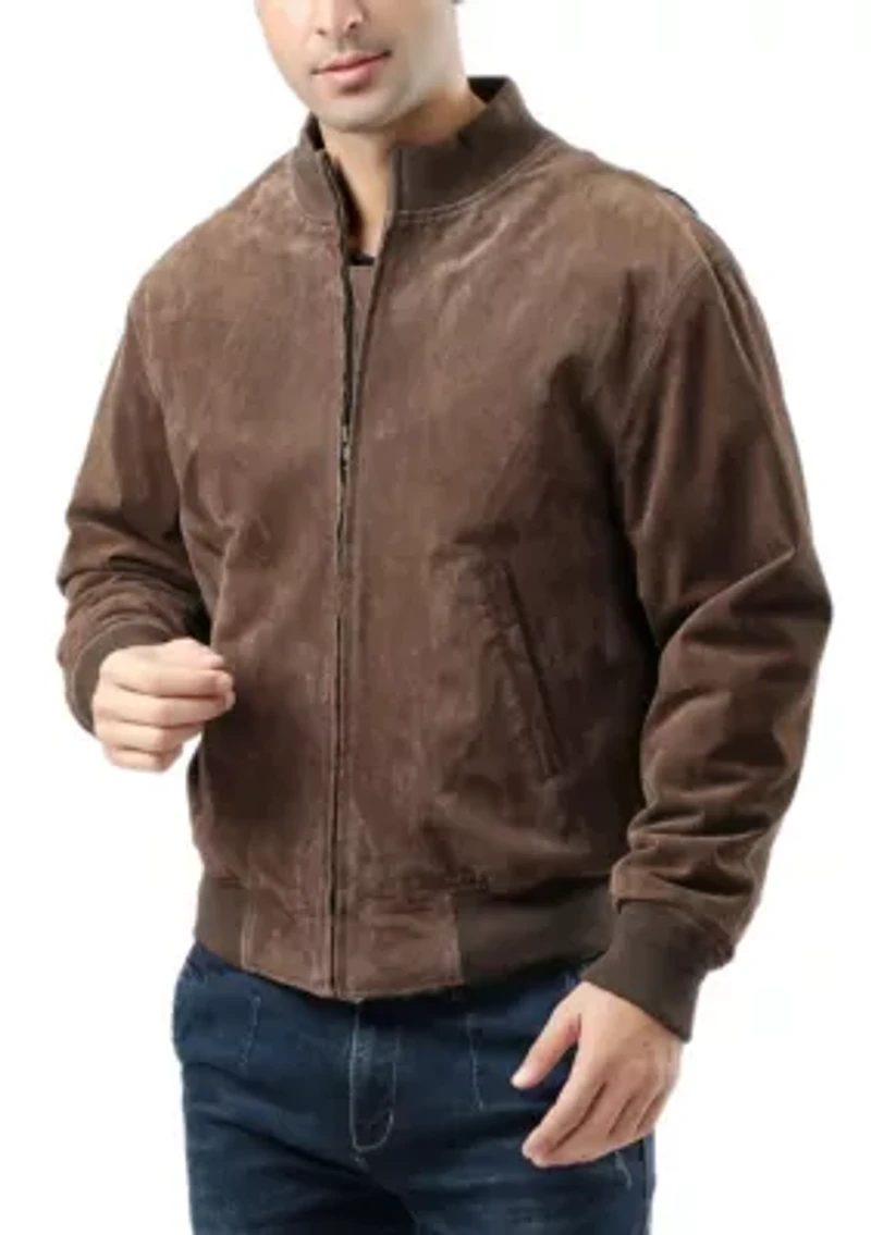 Men's WWII Suede Leather Tanker Jacket