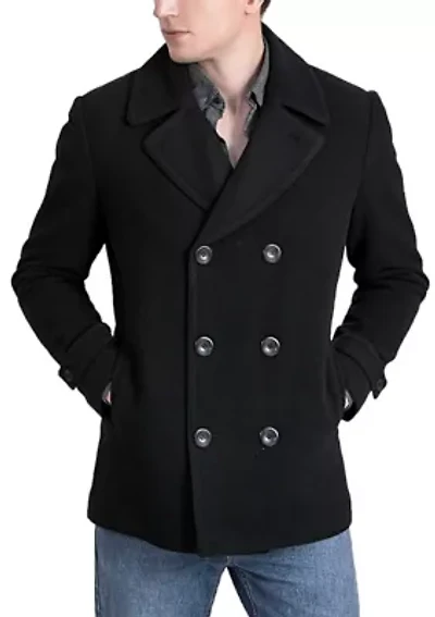 Men's Wool Blend Pea Coat