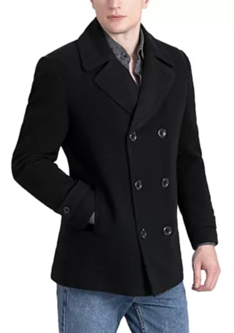 Men's Wool Blend Pea Coat