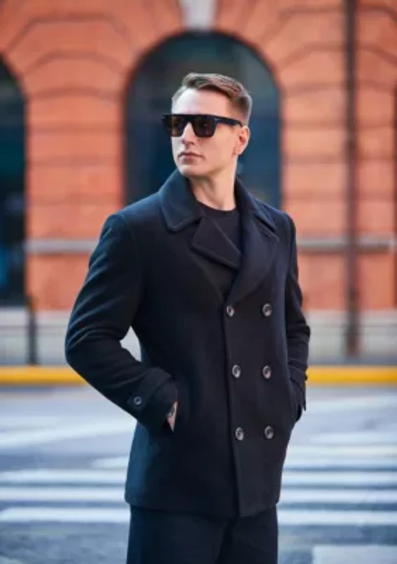 Men's Wool Blend Pea Coat