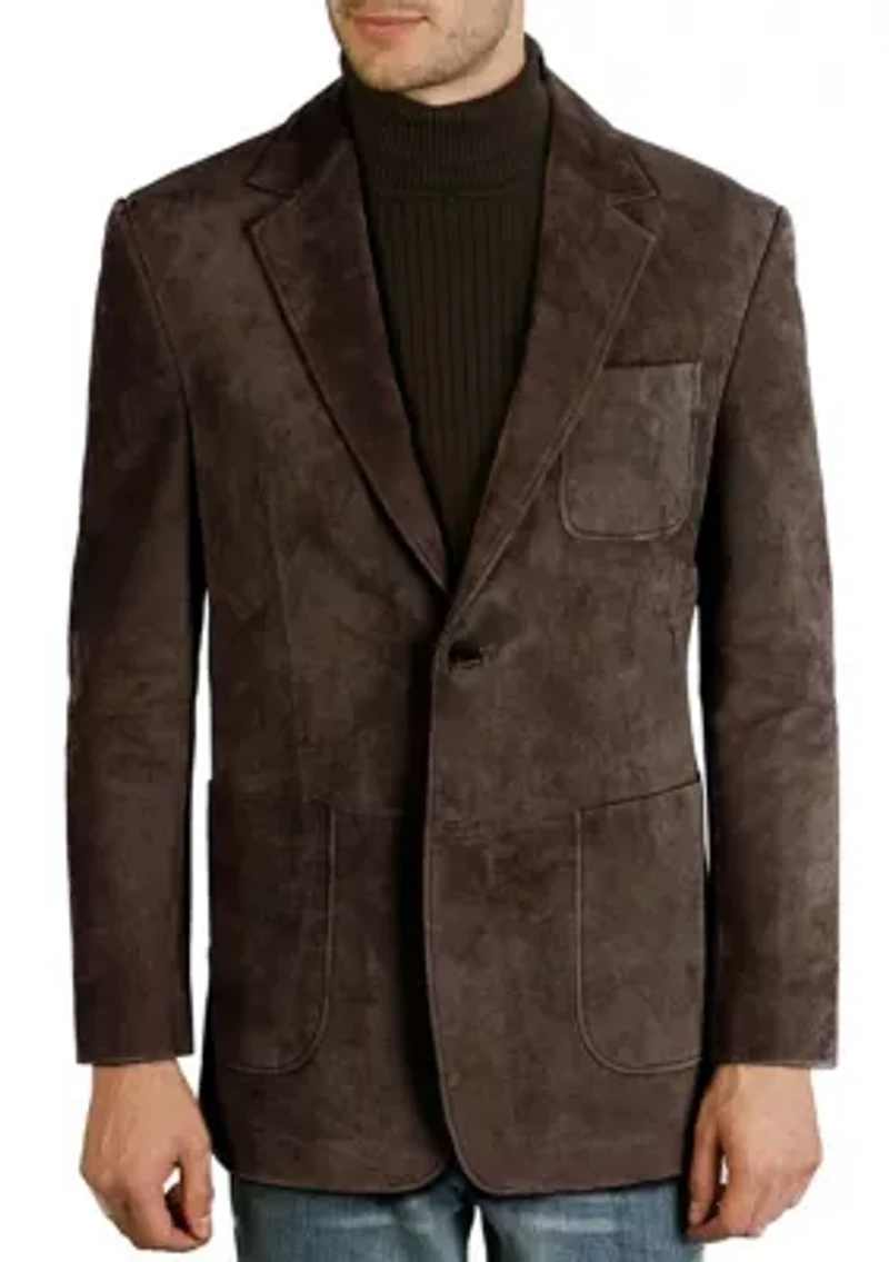 Men's Steve Suede Leather Blazer