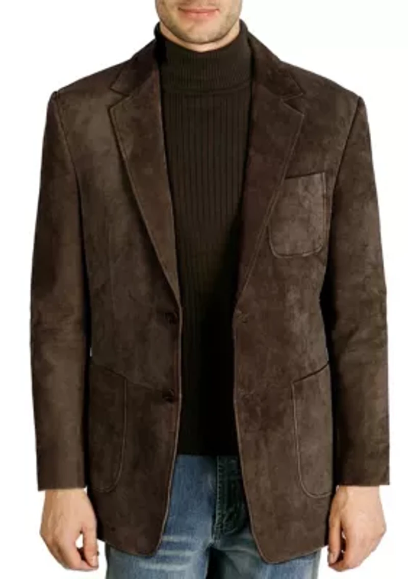 Men's Steve Suede Leather Blazer