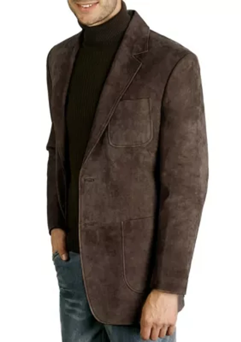 Men's Steve Suede Leather Blazer