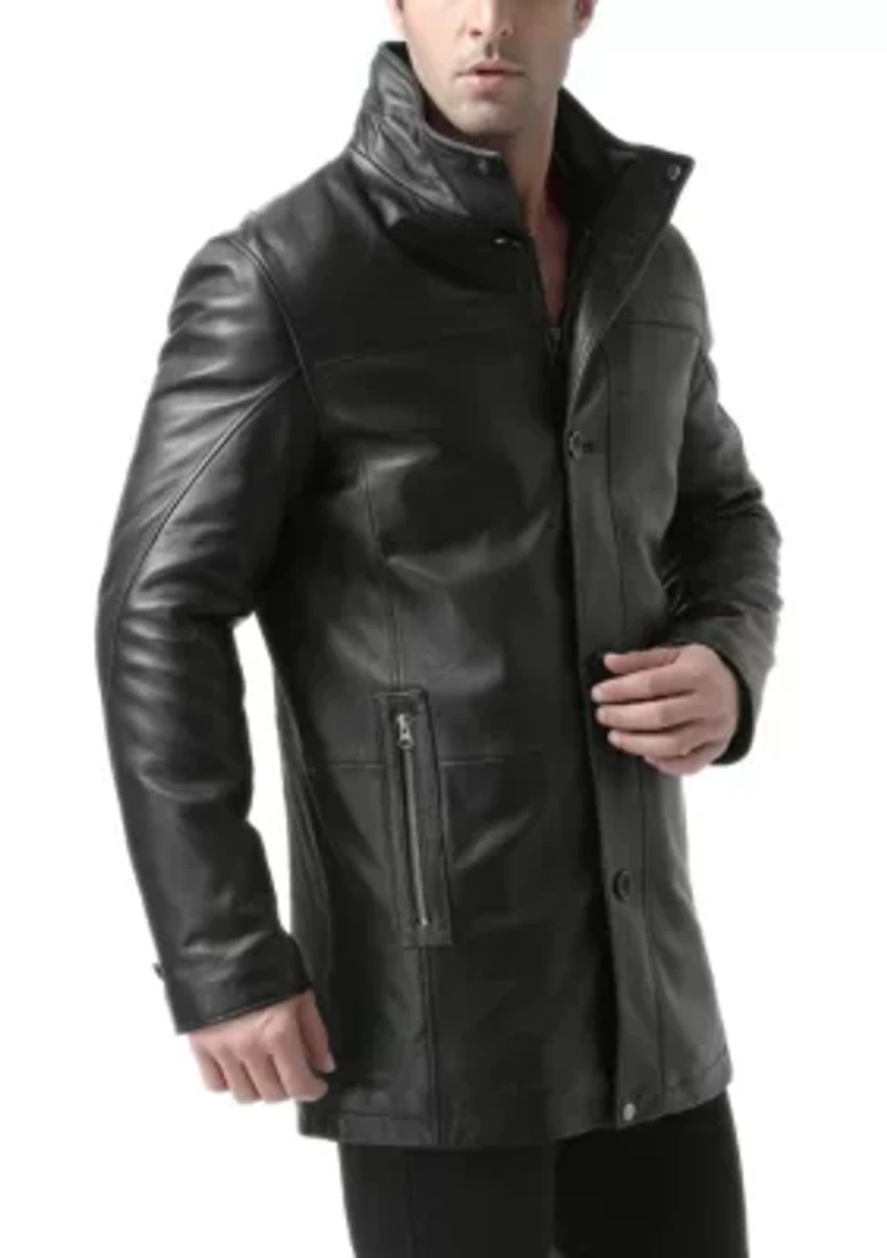Men's Chad Leather Car Coat