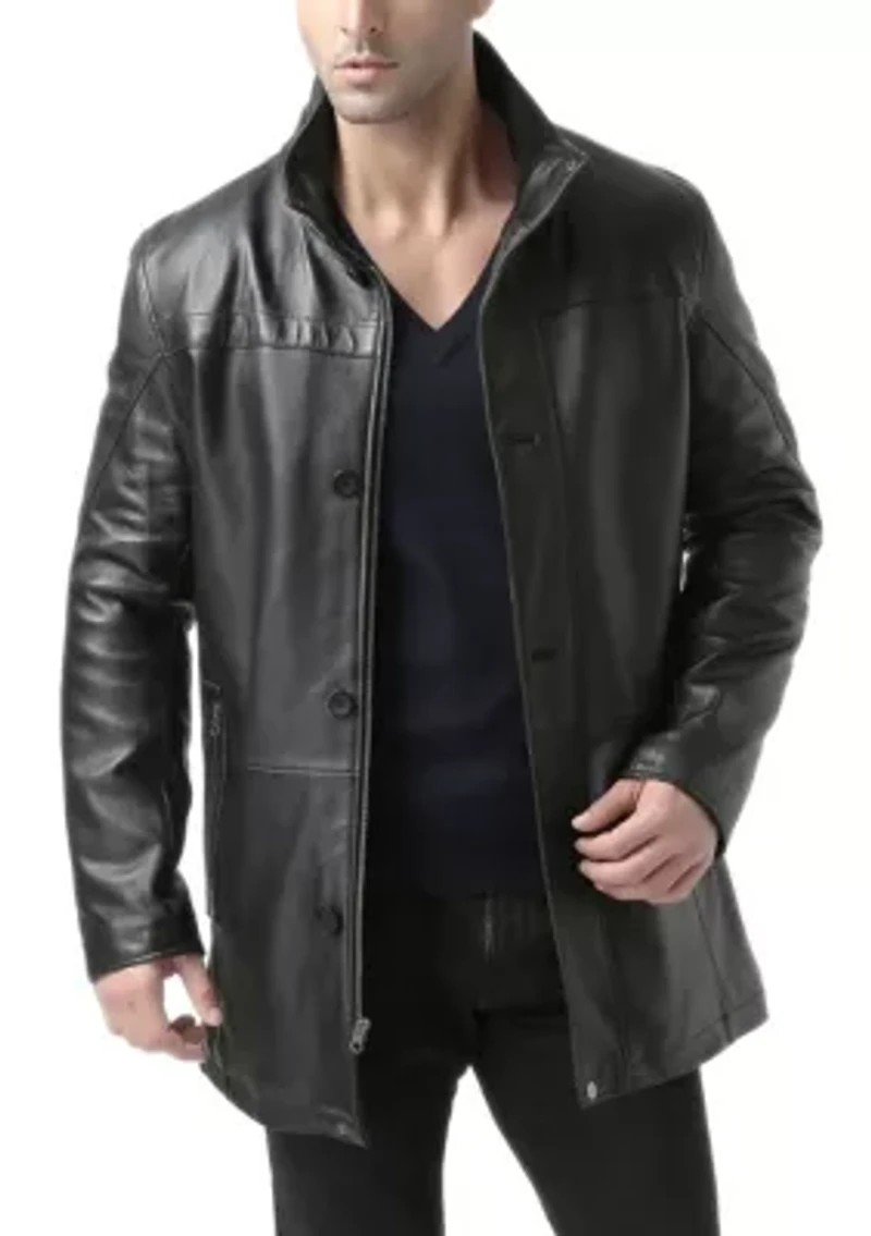Men's Chad Leather Car Coat