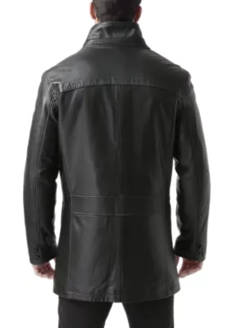 Men's Chad Leather Car Coat