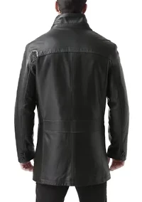 Men's Chad Leather Car Coat