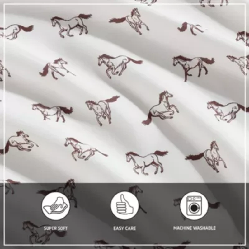 Wild Horses Microfiber Sheet Set