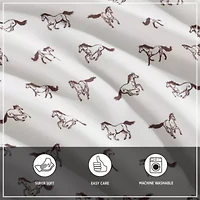 Wild Horses Microfiber Sheet Set