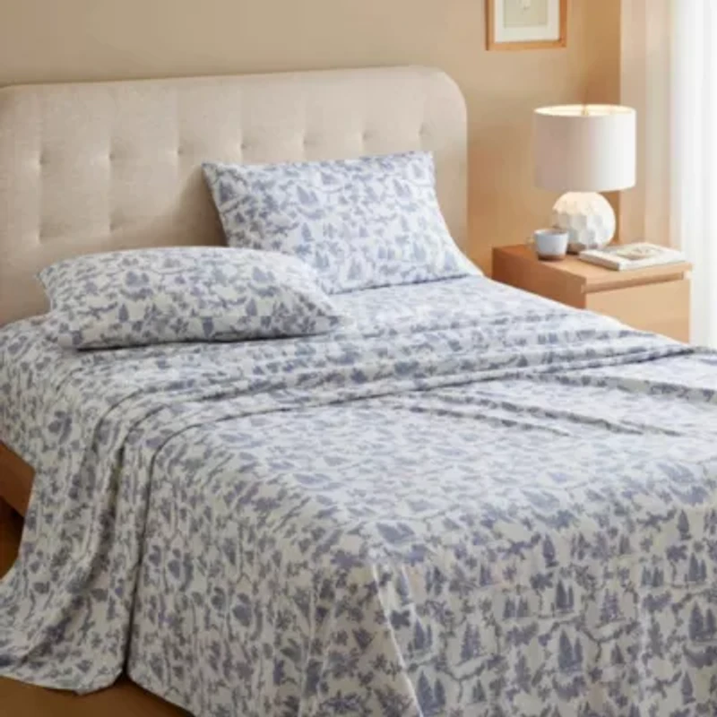 Cozy Cotton Flannel 100% Printed Sheet Set