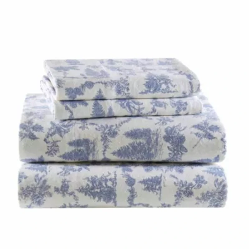 Cozy Cotton Flannel 100% Printed Sheet Set