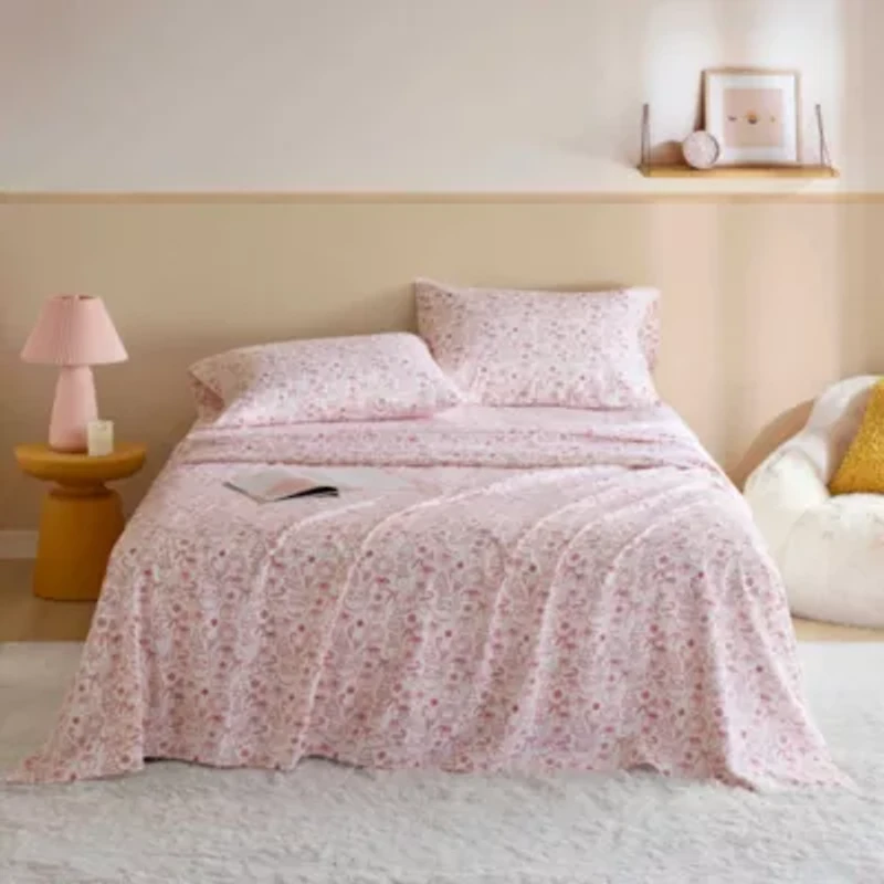 Cozy Soft 100% Cotton Flannel Pigment Printed Sheet Set