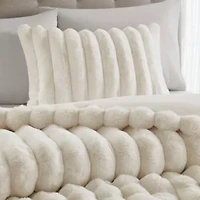 Jasmine Ultrasoft Faux Fur Ribbed Comforter Set