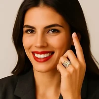 Filigree Butterfly Ring 18k Gold-Plated