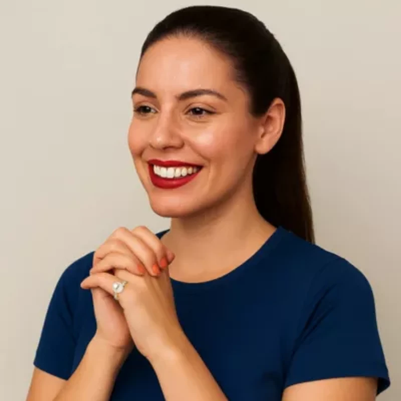 .16 TCW Round Simulated Pearl Cubic Zirconia Accent Yellow Gold-Plated Ring