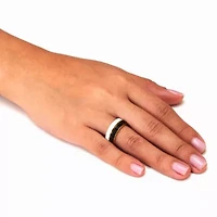 2-Piece Yellow Gold Ion-Plated Stainless Steel Enamel Bands