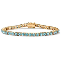 Birthstone Tennis Bracelet Gold-Plated