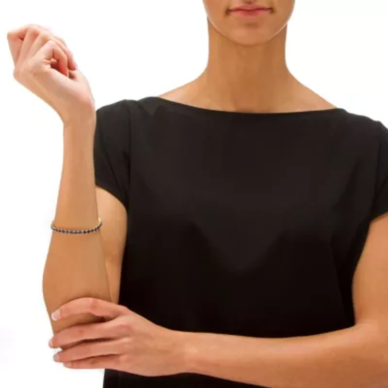 Birthstone Tennis Bracelet Gold-Plated