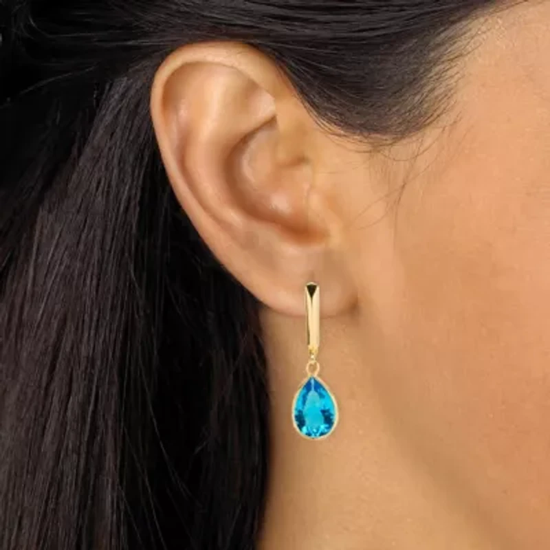 Birthstone Earrings 14k Gold-plated Sterling Silver