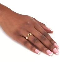 .21 TCW Round Cubic Zirconia 18k Yellow Gold-Plated Link Ring