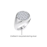 Lab Created Mens Carat Round Grown Diamond Cluster Ring Sterling Silver