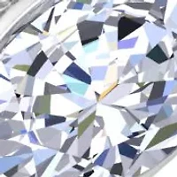Lab Created Mens 1 Carat Oval Shape Grown Diamond Floating Ring Sterling Silver