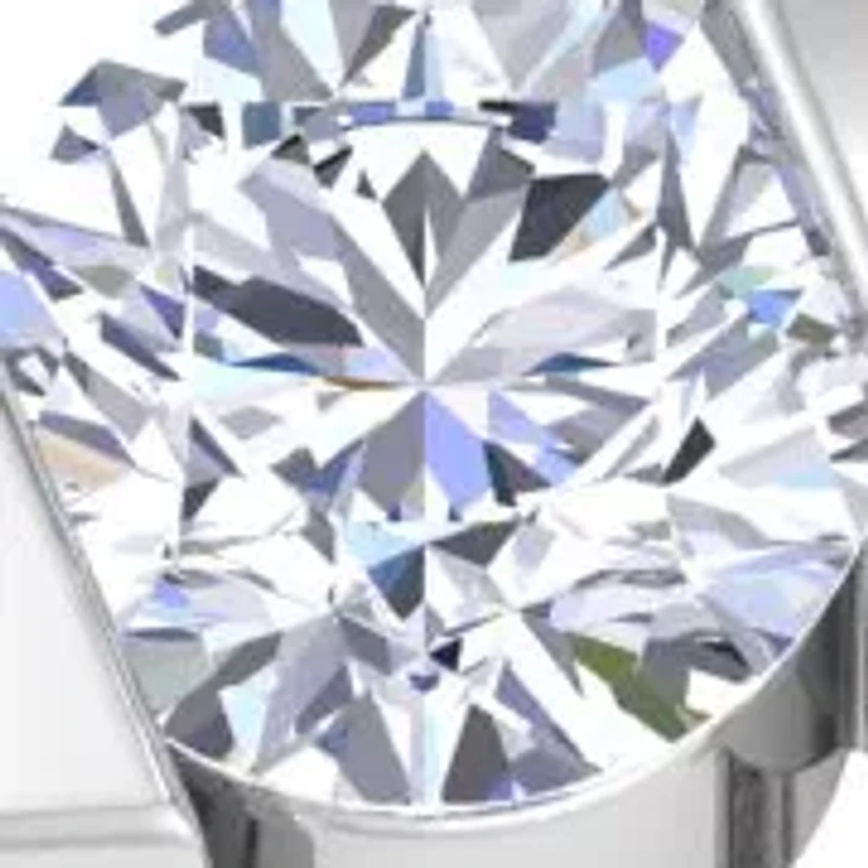 Lab Created Mens 1/ Carat Round Shape Grown Diamond Floating Solitaire Ring Sterling Silver