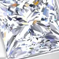 Lab Created Mens 1/ Carat Princess Cut Grown Diamond Floating Solitaire Ring Sterling Silver