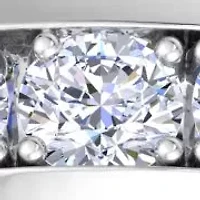 Lab Created Mens 1 Carat Classic Grown Diamond Ring Sterling Silver