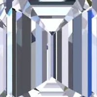 Lab Created Mens 1 Carat Emerald Cut Grown Diamond Solitaire Ring Sterling Silver